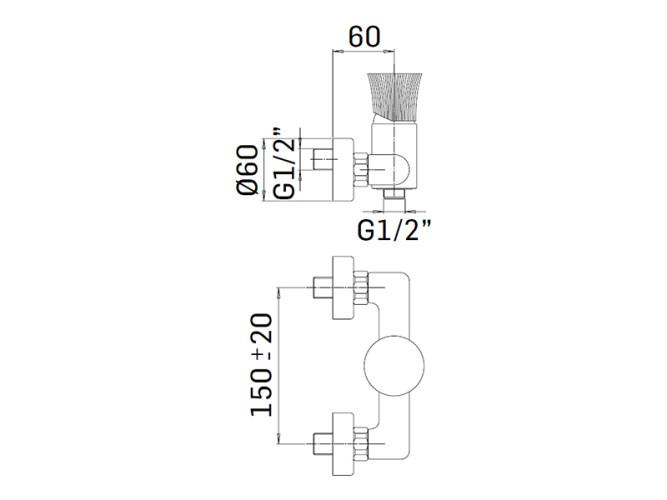 Cмеситель для душа с душевым гарнитуром MAMOLI TOKYO 38730000T02P
