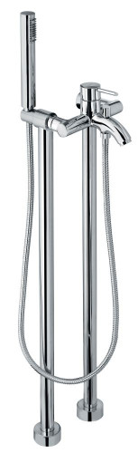 Emmevi Piper, напольный смеситель для ванной с ручным душем, цвет хром