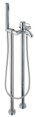 Emmevi Piper, напольный смеситель для ванной с ручным душем, цвет хром
