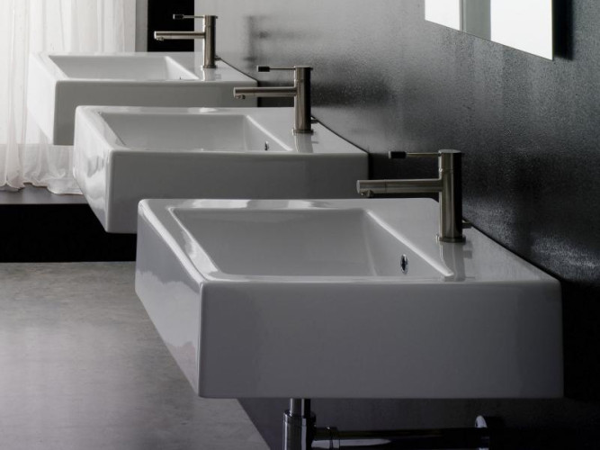 Раковина накладная/  подвесная Scarabeo SQUARE 8025/B