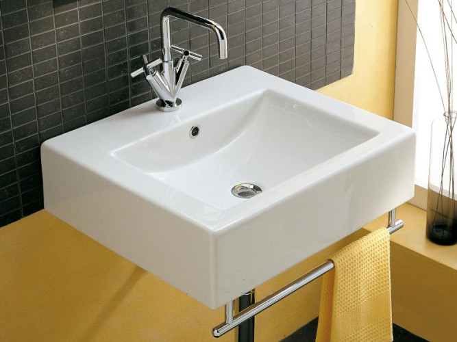 Раковина накладная/  подвесная Scarabeo SQUARE 8025/B