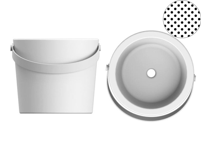 Раковина накладная Scarabeo BUCKET 8801BS/SENR