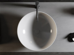 Раковина накладная двухцветная RELAX DESIGN CHOTO-BIO/Ardesia/int.bianco-est.antracite