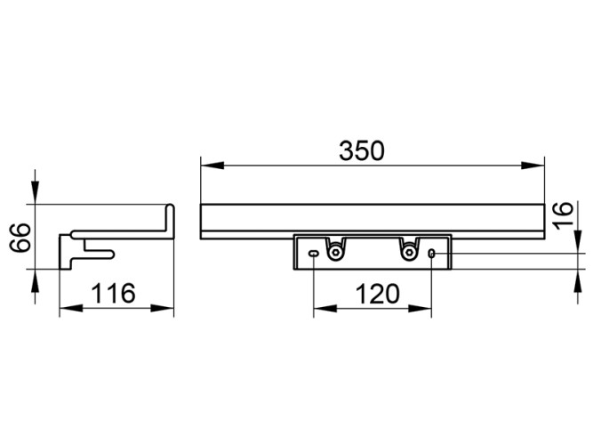 Полочка для душа KEUCO REVA 12858510000