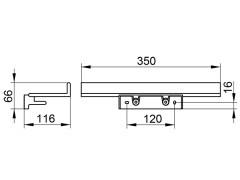 Полочка для душа KEUCO REVA 12858510000