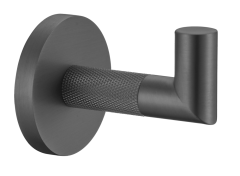 19551-Q Крючок одинарный для полотенца (ГРАФИТ) GANZER  (20/1шт)