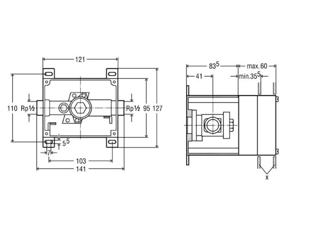 Блок механизма смыва для писсуара VIEGA VGMono 442439