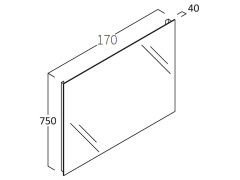 Зеркало BERLONI BAGNO Зеркала и светильники FLQ 1700 M