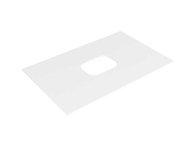 Керамическая столешница с центральным отверстием под смеситель SIMAS FORIU FO08/RC bia