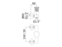 Cмеситель для душа с душевым гарнитуром MAMOLI TOKYO 38730000T021