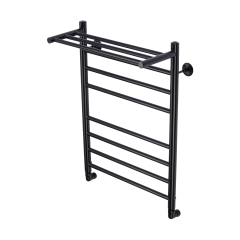 Полотенцесушитель водяной Comfysan Luce W-8 80/50 с полкой, черный