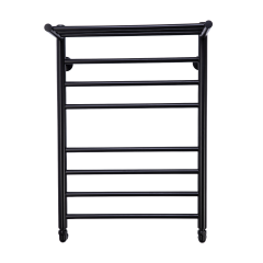 Полотенцесушитель водяной Comfysan Luce W-8 80/50 с полкой, черный