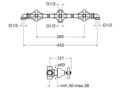 Смеситель для душа CRISTINA IMPERO IM11475