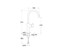 Смеситель для раковины CRISTINA TRICOLORE VERDE TV92951
