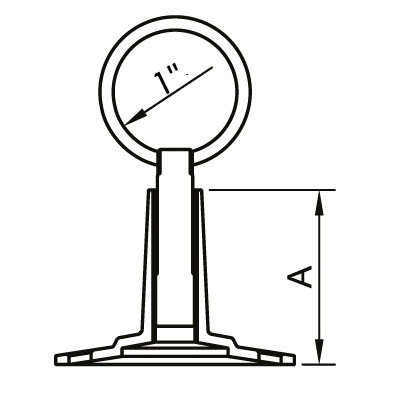 Крепеж телескоп. 1" с неразъемным кольцом 103SCZ6610