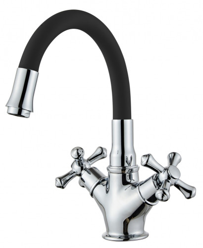 210113-C См-ль 2-руч. для рак. с гибким из. (ЧЕРНЫЙ) ViEiR (10/1шт)