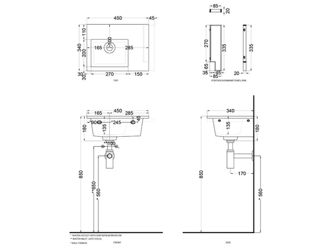 Раковина подвесная CIELO ERA-ECO ERLA45SF CA