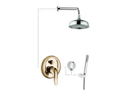 Emmevi Duka, душевой комплект 440BR, цвет бронза