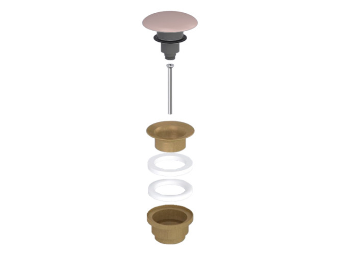 Выпуск для раковины с керамической накладкой CIELO SIWA PIL01BR CP