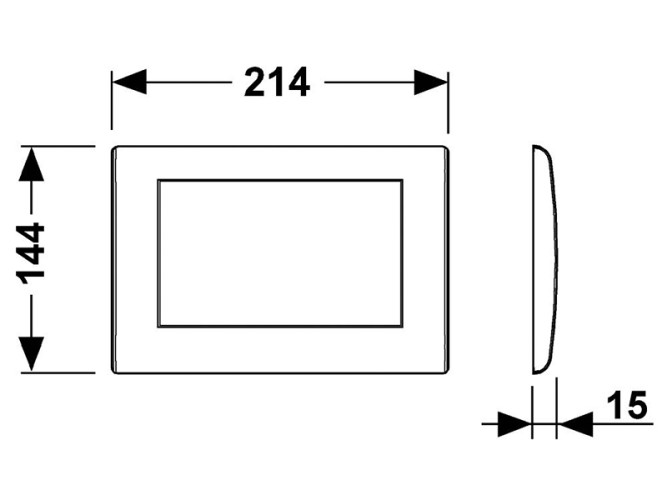 Панель смыва TECE Teceplanus 9240312