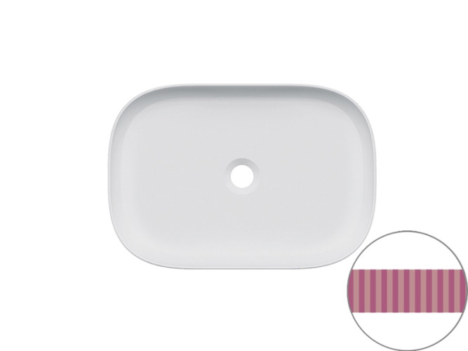 Раковина накладная Scarabeo GLAM 1804/RRR