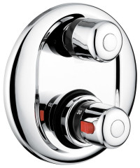 Emmevi, внутристенный смеситель-термостат, цвет хром