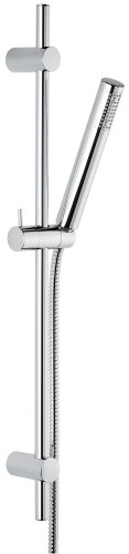 Emmevi, душевой комплект: штанга, лейка, шланг. C02668, цвет хром