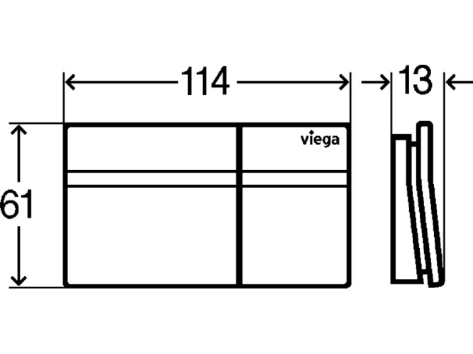 Панель смыва Prevista для унитазов VIEGA PREVISTA DRY 773106