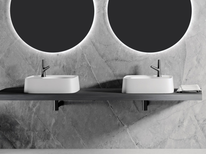 Раковина накладная RELAX DESIGN PEBBLE LX01 opac