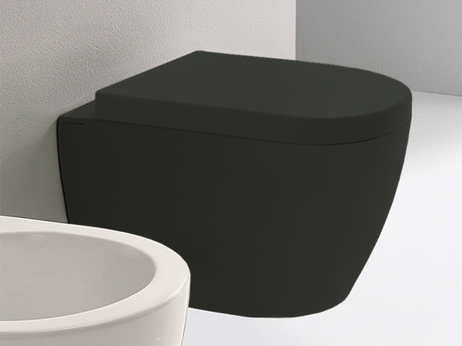 Унитаз подвесной, безободковый Scarabeo MOON 5524/CL/49