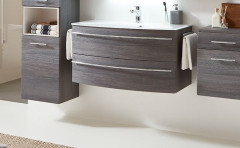 Marlin 3040city, тумба под керамическую раковину 120 см (2 ящика), цвет каштан графитовый