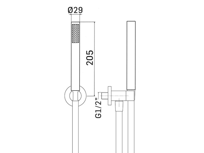 Душевой гарнитур MAMOLI HIPSTER PV29012K