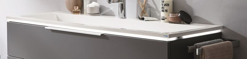 Puris Star Line, столешница с сенсорным выключением света 1400 мм