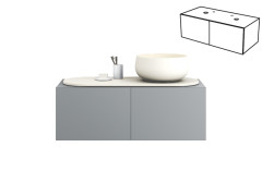 Тумба под раковину CIELO DELFO DECL BR