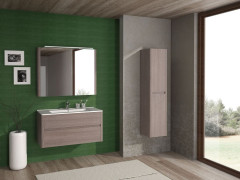 Комплект мебели IBX Asun, 800 мм, цвет капучино глянцевый лак