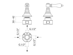 Переключатель MAMOLI BELGRAVIA 224300002021