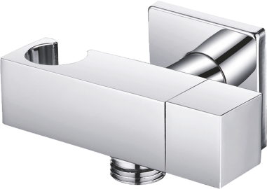 Выход/держ/кран (квадратный, ХРОМ) GANZER