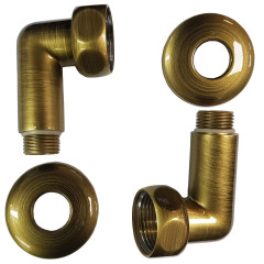 Американка для полотенцесушителя  угл 1&quot; x 1&quot;  г/ш  741SCH1010 бронза