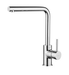 AQG COLORS, смеситель для кухни с прямым поворотным изливом цвет, хром