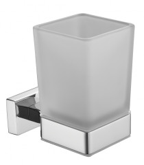 5005 Стакан нас., стеклянная (ХРОМ) ViEiR  (30/1шт)