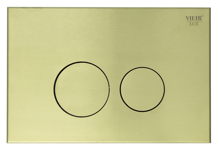 Кнопка МЕТАЛЛ для инсталляции с КРУГ. клав. (МАТ. ЗОЛОТО)  ViEiR  (50/1шт)