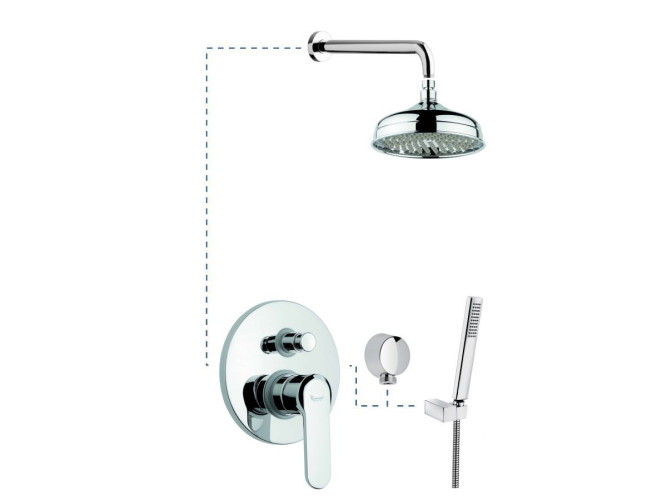 Emmevi Nefer, душевой комплект 770CR, цвет хром