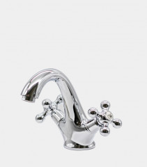 17011 Смеситель двухвентдля умывальника "GANZER"