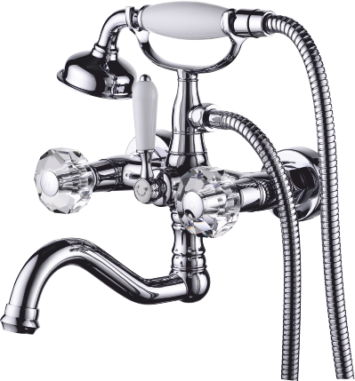 09036 Смеситель двухвентельный для ванны "GANZER