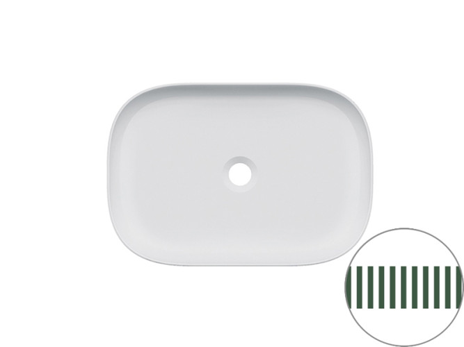 Раковина накладная Scarabeo GLAM 1804/RRV