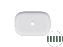 Раковина накладная Scarabeo GLAM 1804/RRV