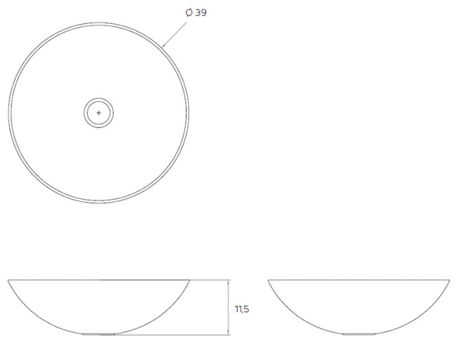 Раковина накладная RELAX DESIGN CHOTO S LX01 opac