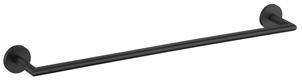 19570-C Держатель для полотенца 55 см. (ЧЕРНЫЙ)  GANZER (10/1шт)