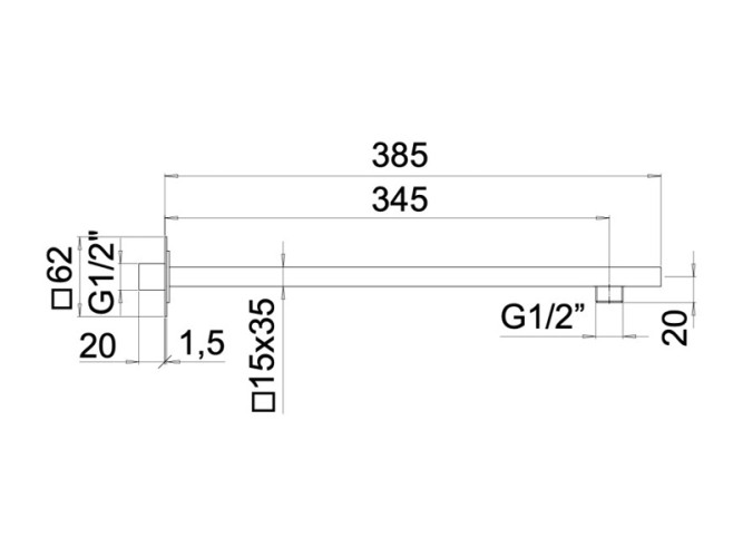Держатель для душа MAMOLI BLADE 850L351