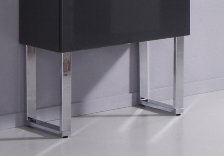 Puris, комплект из 2-х ножек для средних и высоких шкафов, цвет хром